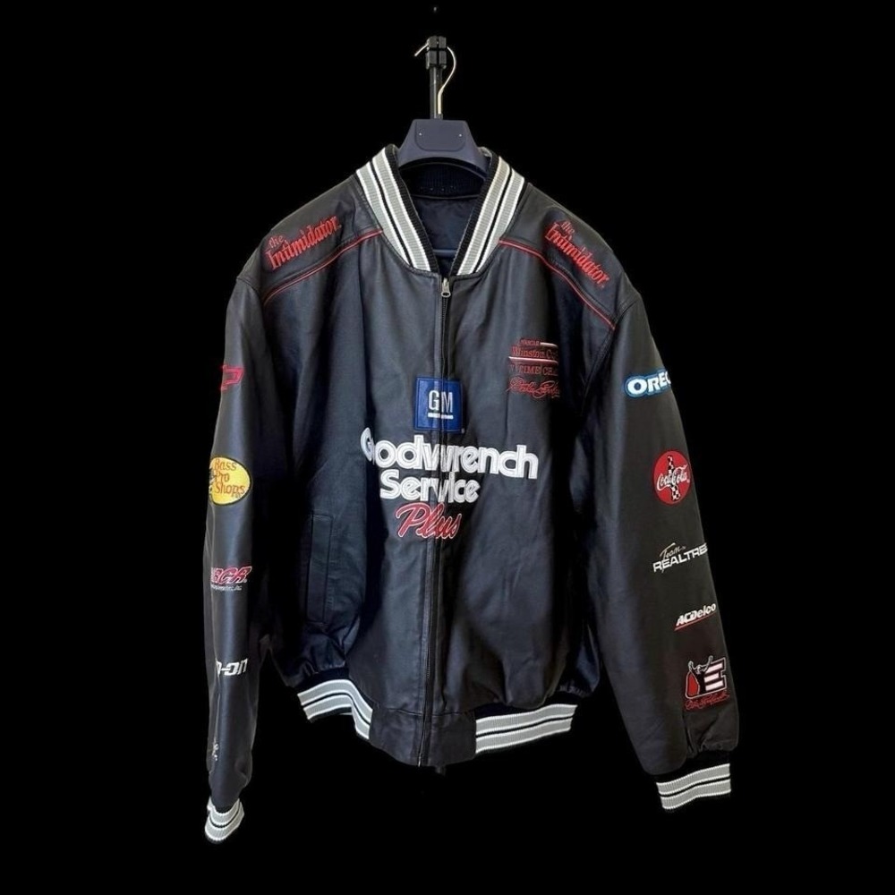Vintage 90's Dale Earnhardt Sr. #3 Goodwrench Leather Jacket XL/XXL Reversible